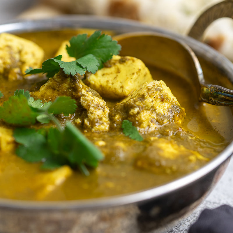 Close up of Umesh's Palak Paneer