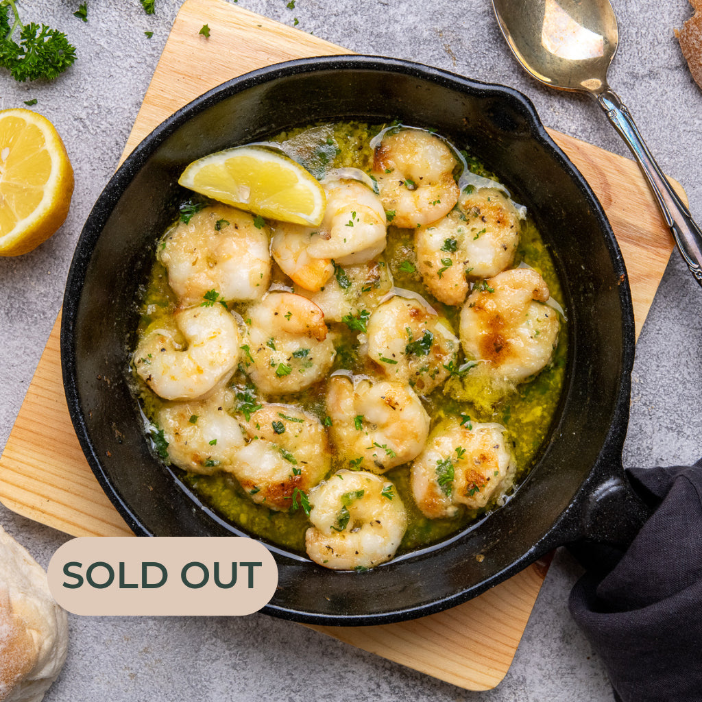 Gavin's Garlic Prawns With Parsley Butter