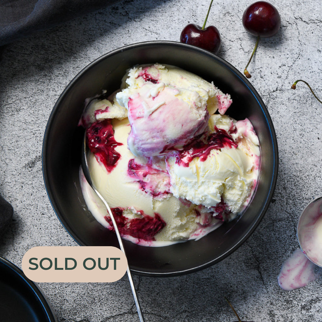 Davide's Award Winning Gelato - Pistachio & Yogurt Sour Cherry