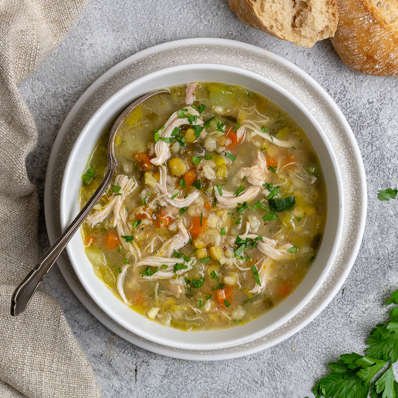 Image of bowl of Nat's Nourishing Chicken Soup with Vegetables