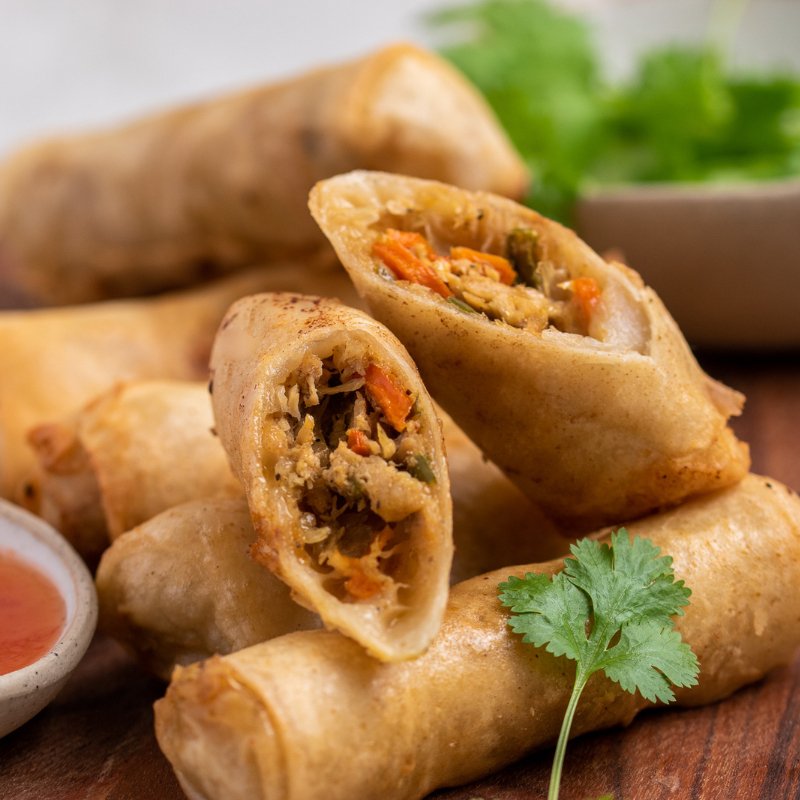 Syeda's Vegetarian Spring Rolls (Vg) - FoodSt