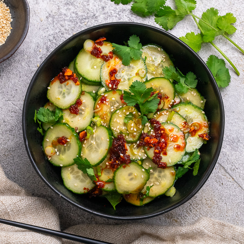 Viral Asian Cucumber Salad