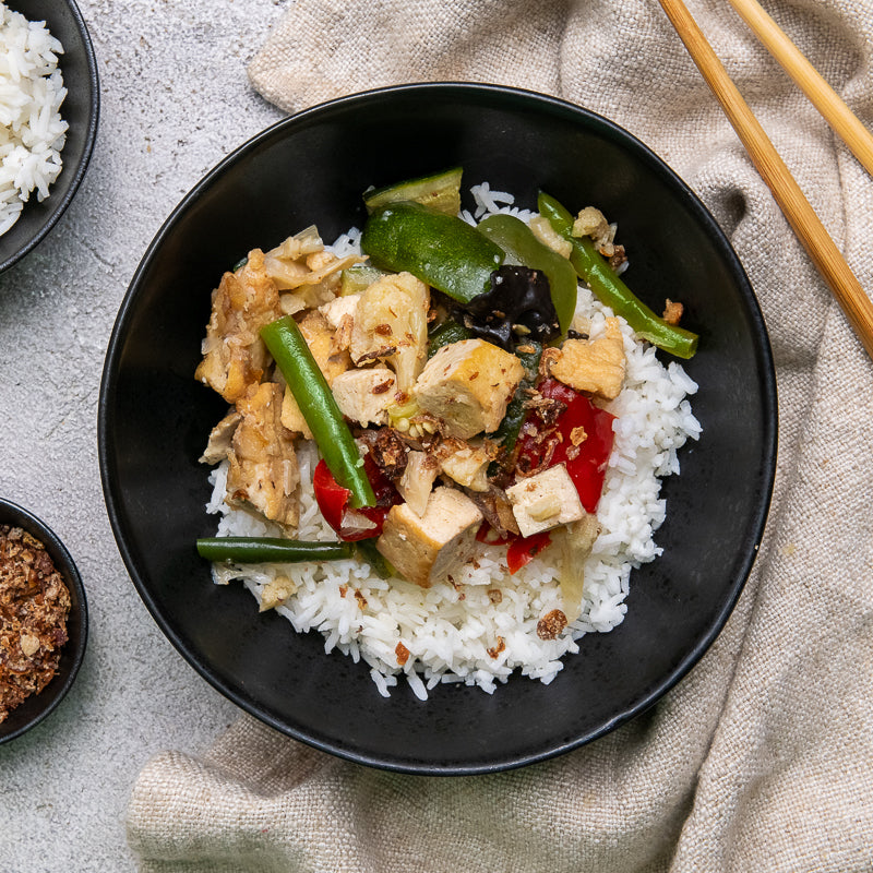 Christina's Chinese Seasonal Vegetable & Tofu Stir Fry With Rice (V)