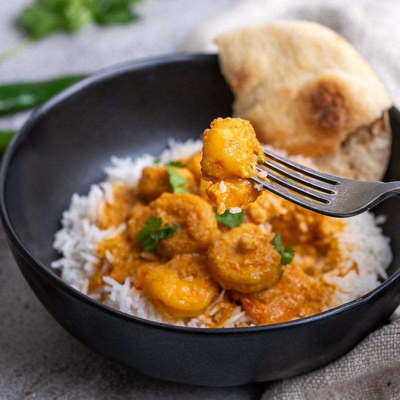 Keisha's Creamy Coconut Prawn Curry & Rice