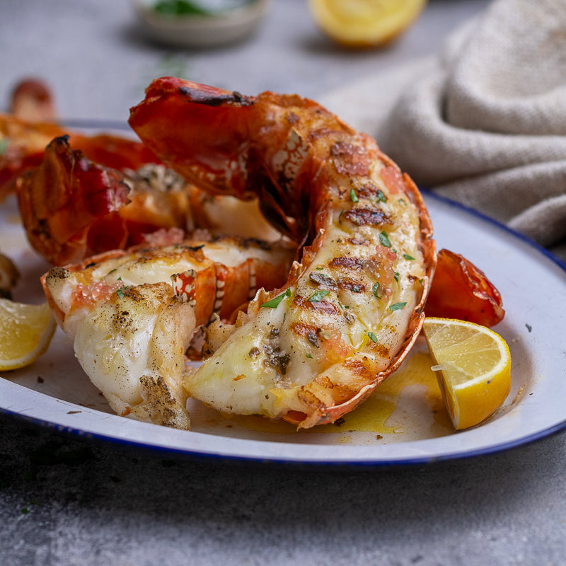 Lobster Tails with Lemon Myrtle and Finger Lime Butter