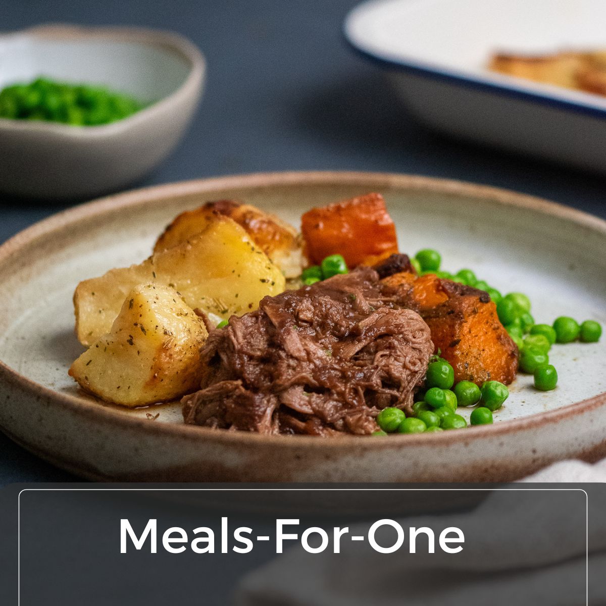 Image of Roasted Beef and Vegetables on a plate