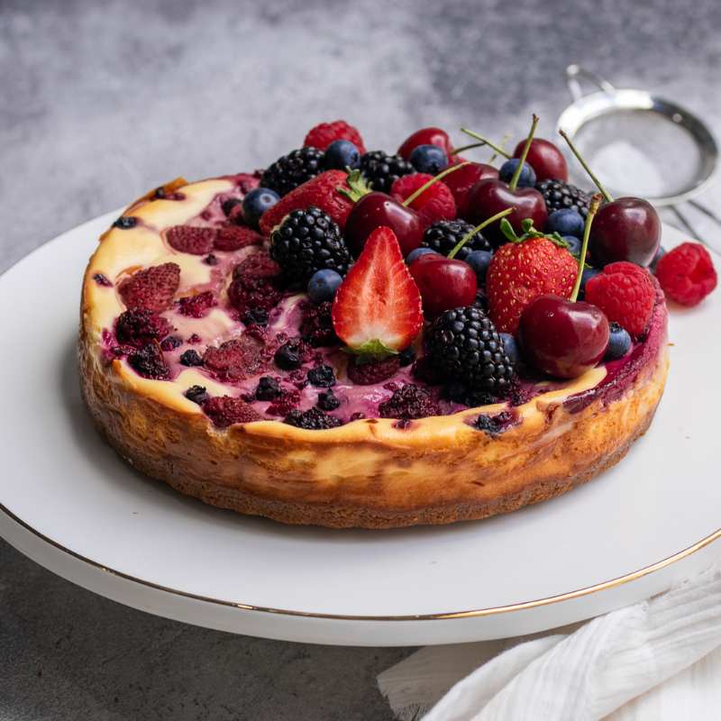 Image of Michelles Cheesecake with berries on top