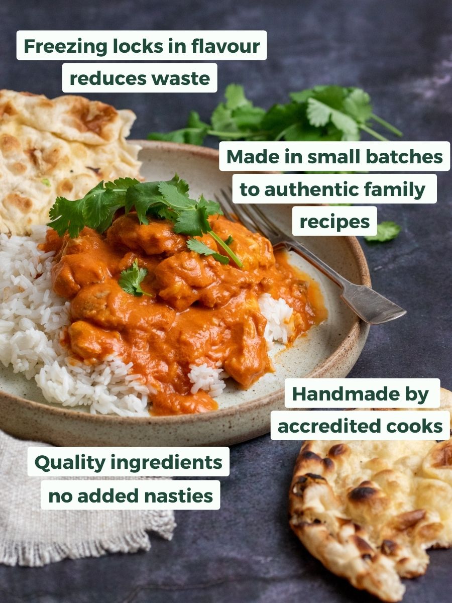 Image of Butter Chicken with Rice with features of FoodST Meals