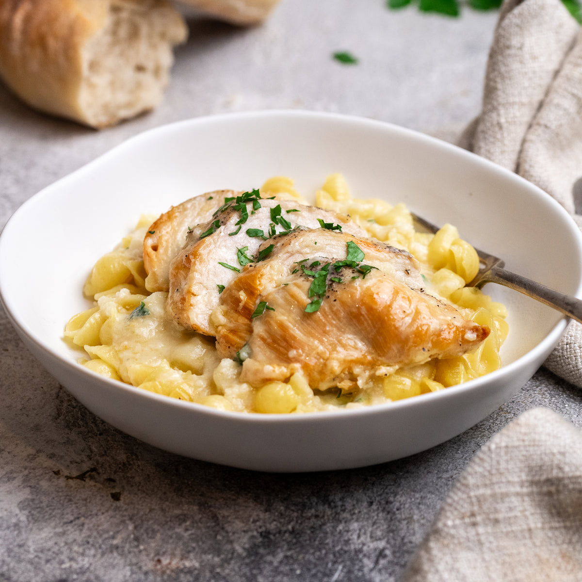 Paolo's Chicken Alfredo With Orecchiette