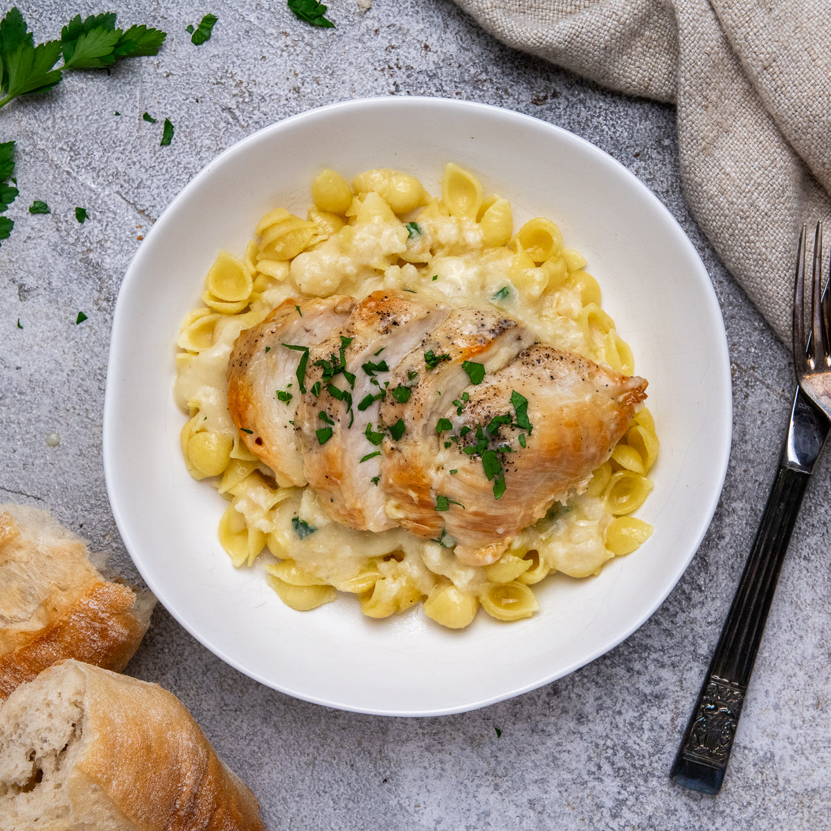 Paolo's Chicken Alfredo With Orecchiette