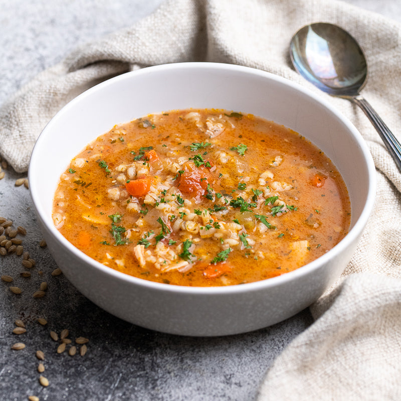 Paolo's Chicken and Barley Soup