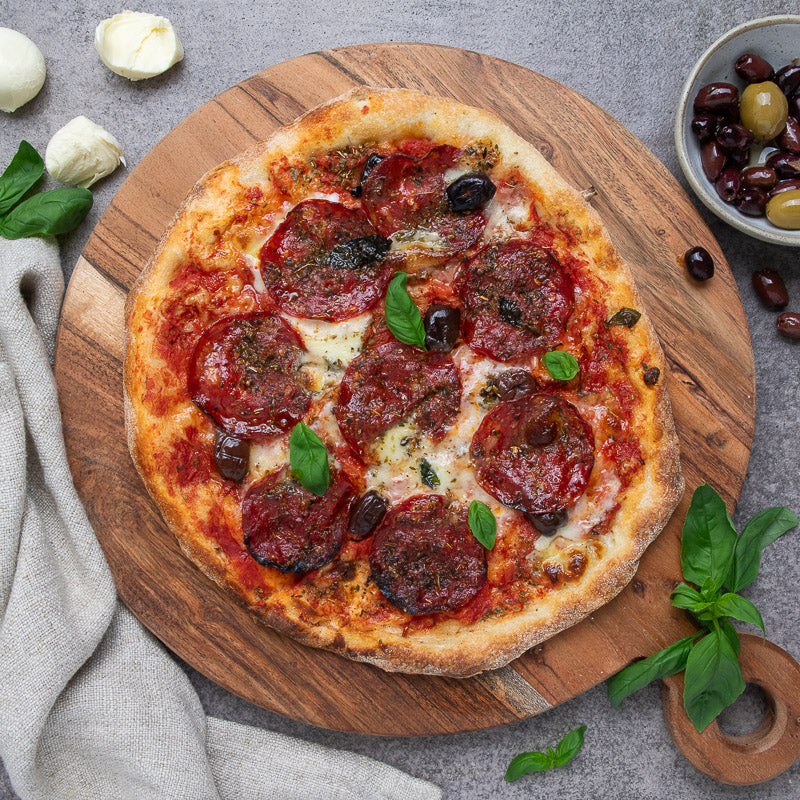 Simone&#39;s Artisan Salami &amp; Olive Pizza