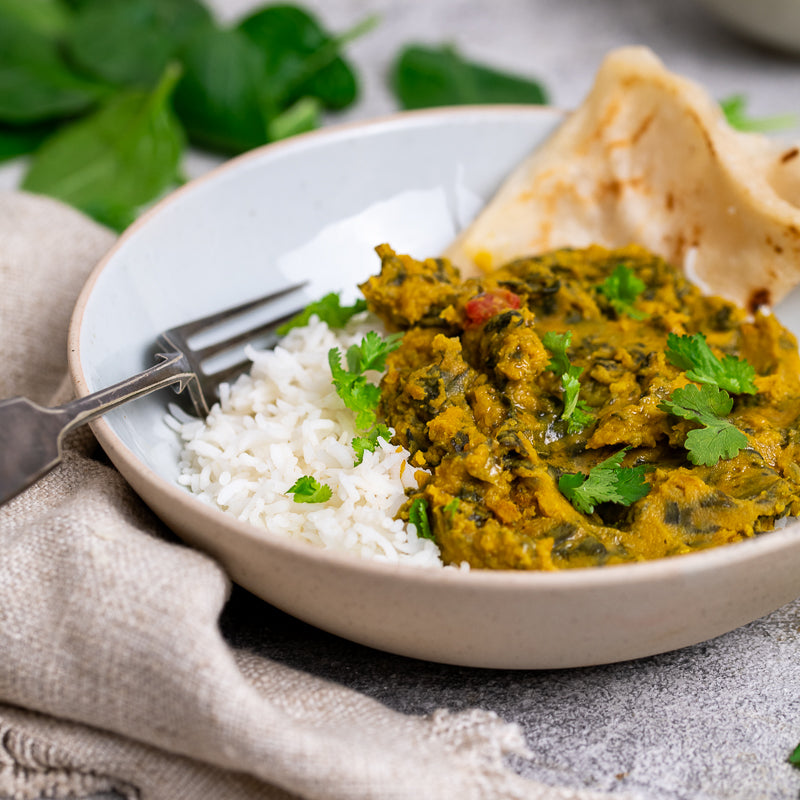 Keisha&#39;s Spinach Dal and Basmati Rice (V)