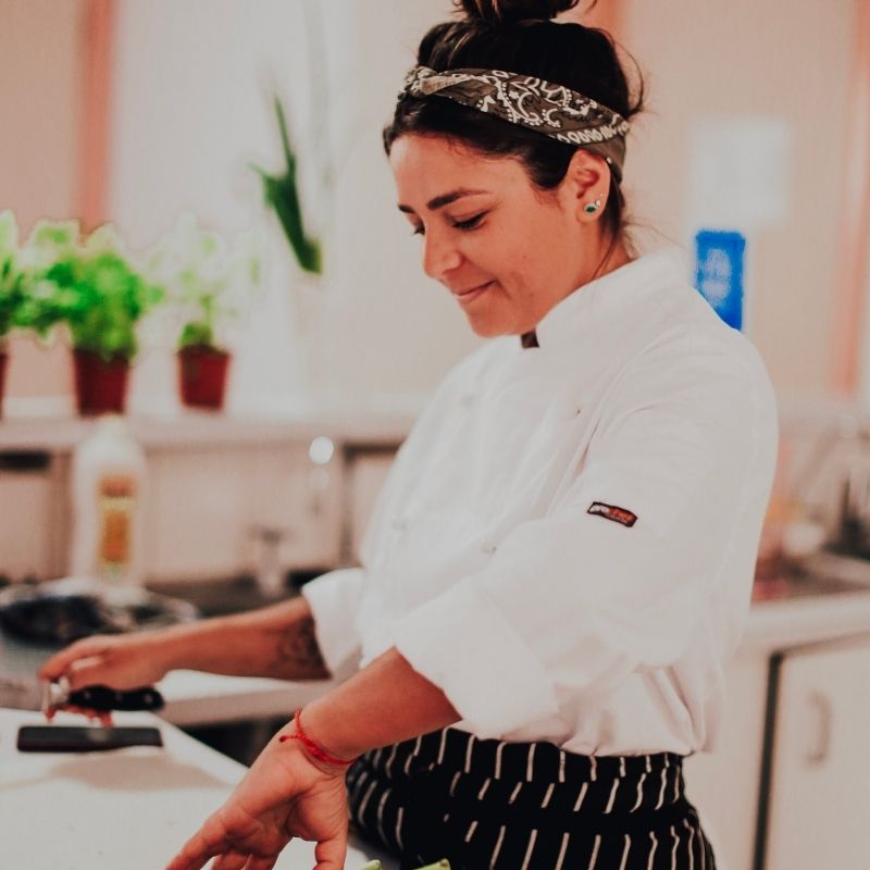 IMage of Ana, FoodSt Cook cooking in the kitchen