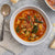 Image of Minestrone Soup in a bowl, overhead perspective