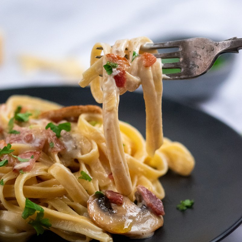 Gavin's Fettuccine Boscaiola - FoodSt