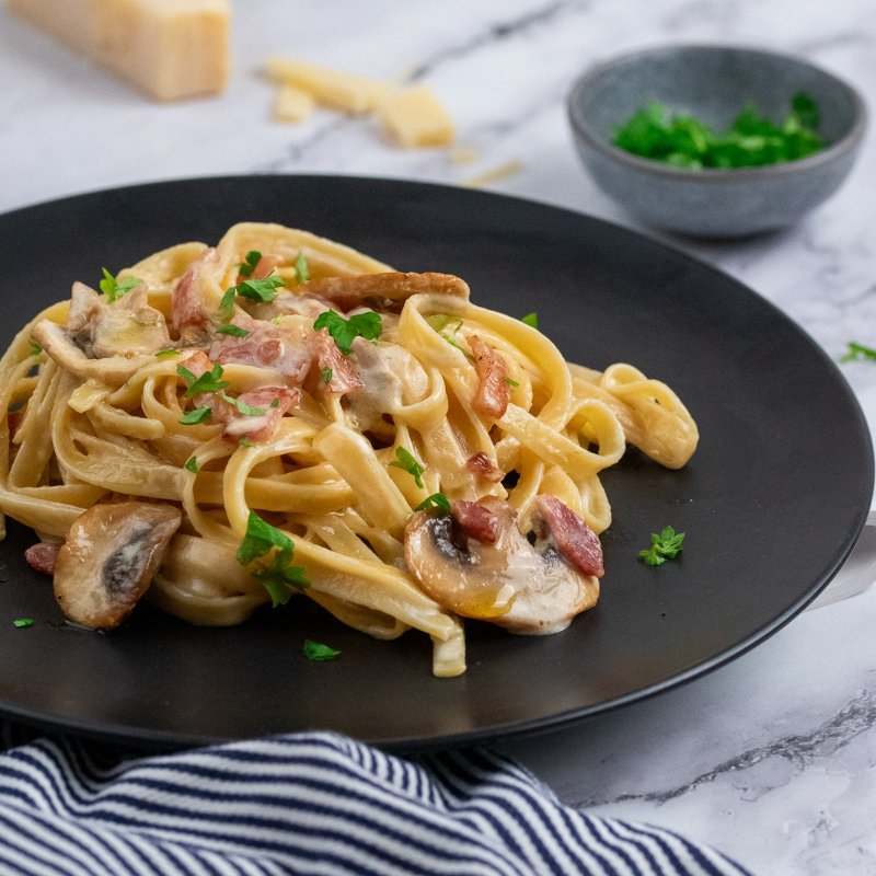 Gavin&#39;s Fettuccine Boscaiola - FoodSt