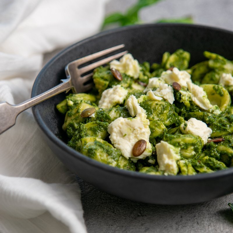 Gavin&#39;s Orecchiette With Basil Kale Pesto &amp; Ricotta (Vg) - FoodSt