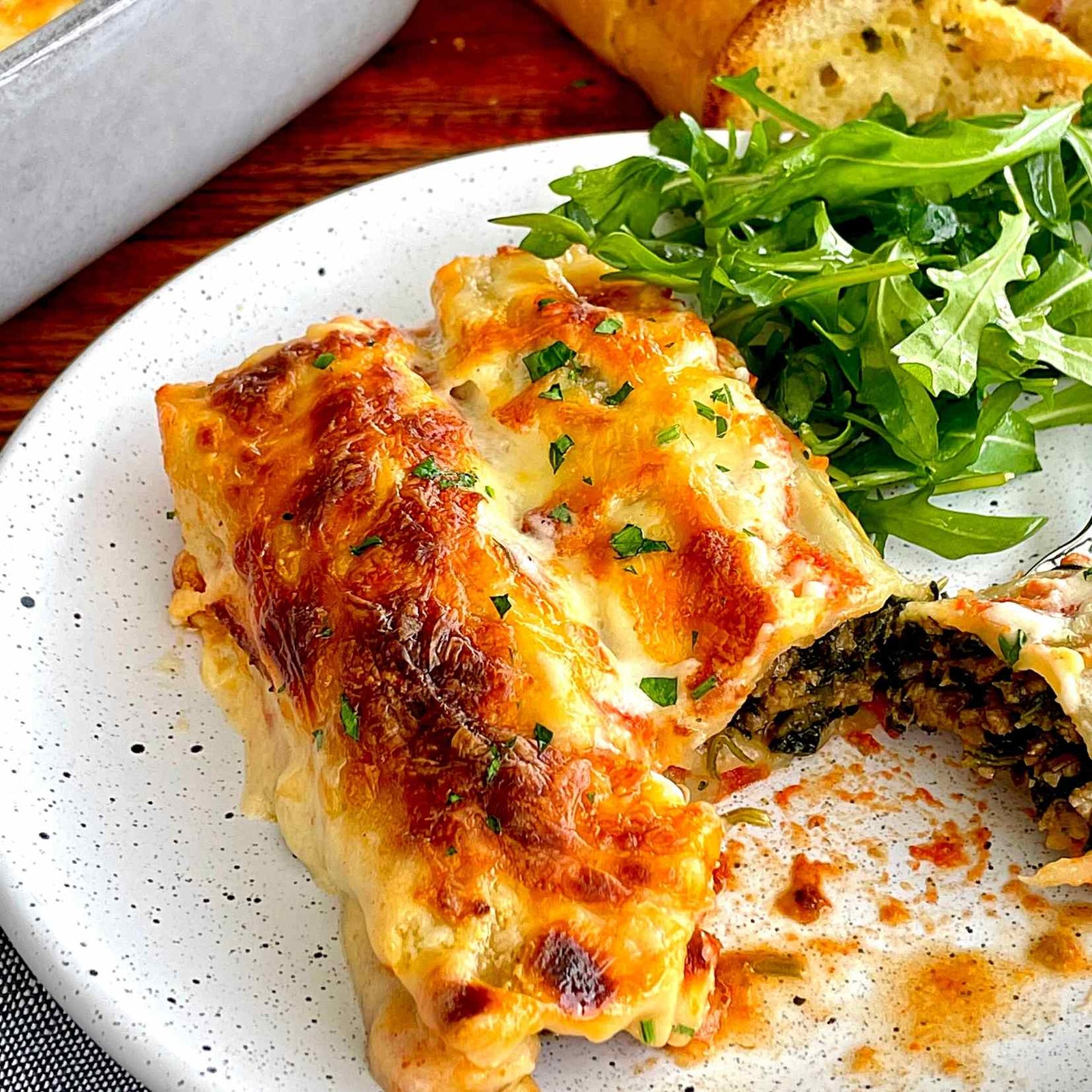 Nat's Beef & Spinach Cannelloni - FoodSt