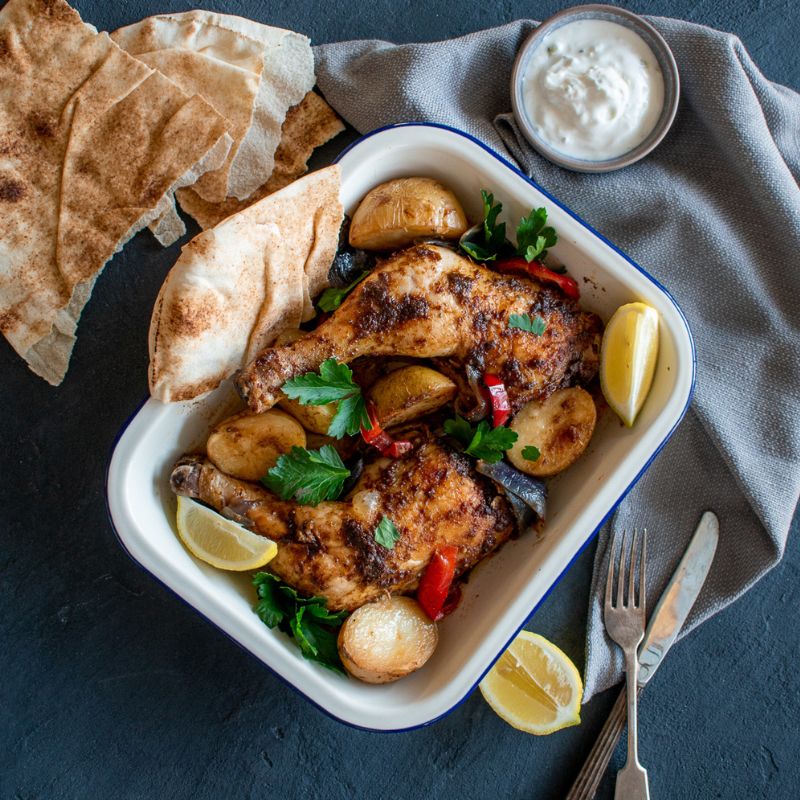 Nat&#39;s Chicken Shawarma Tray Bake - FoodSt