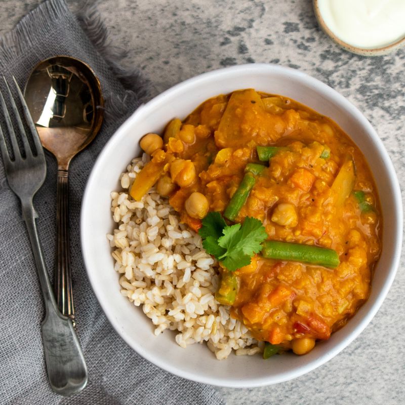 Nat&#39;s Lentil and Chickpea Curry (V) - FoodSt