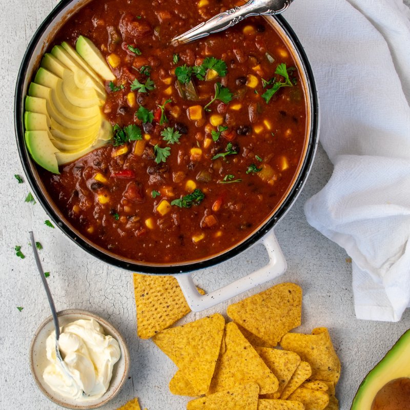 Nat&#39;s Vegetarian Chilli (V) - FoodSt