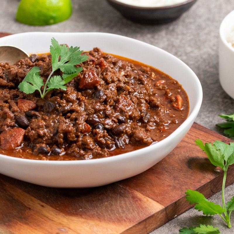 Rebecca&#39;s Beef, Black Bean &amp; Chorizo Chilli - FoodSt