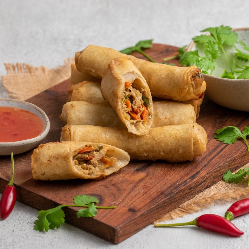Syeda's Vegetarian Spring Rolls (Vg) - FoodSt