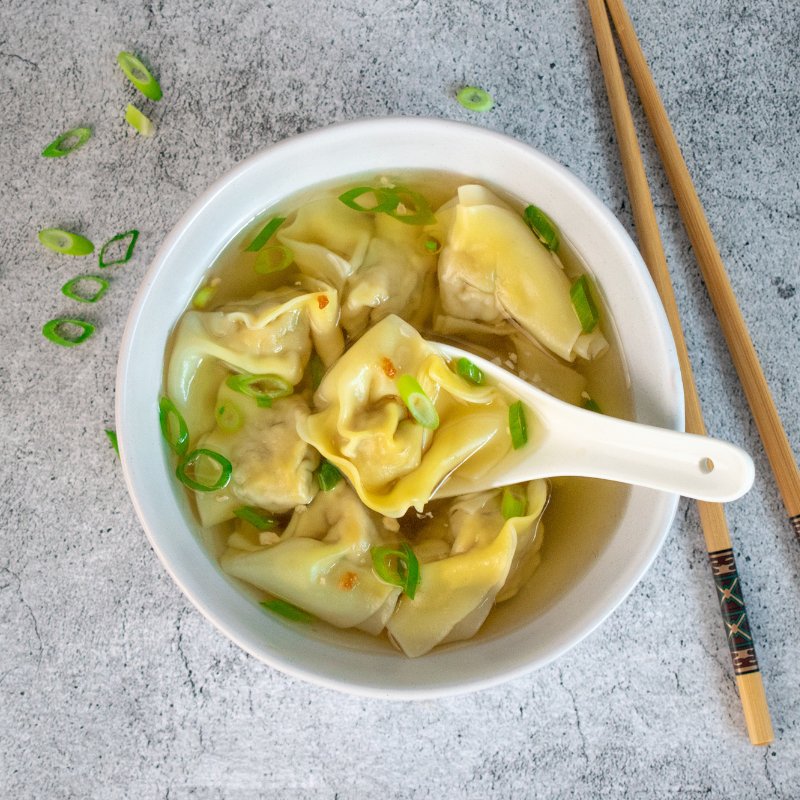 Vicky&#39;s Wonton Dumplings With Broth - FoodSt