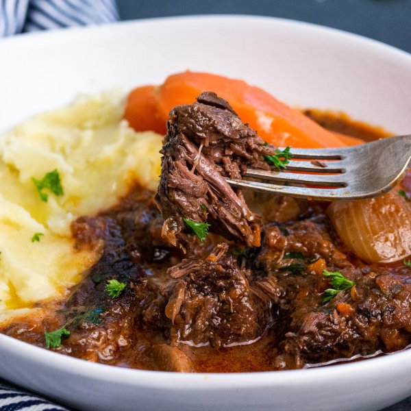Wal&#39;s Beef Bourguignon, Mashed Potato &amp; French Carrots - FoodSt