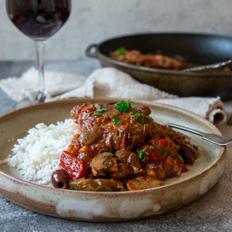 Wal's Chicken Cacciatore & Rice - FoodSt